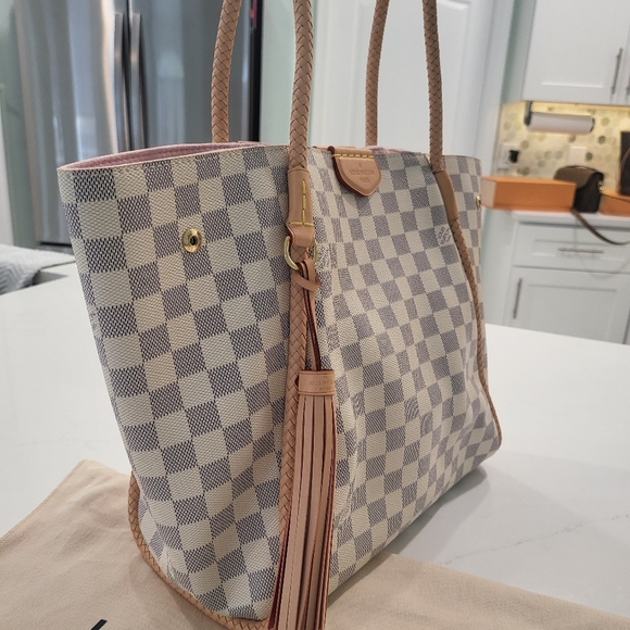 Louis Vuitton Propriano Damier Azur with Rose Ballerine Tote - Picture 12 of 17